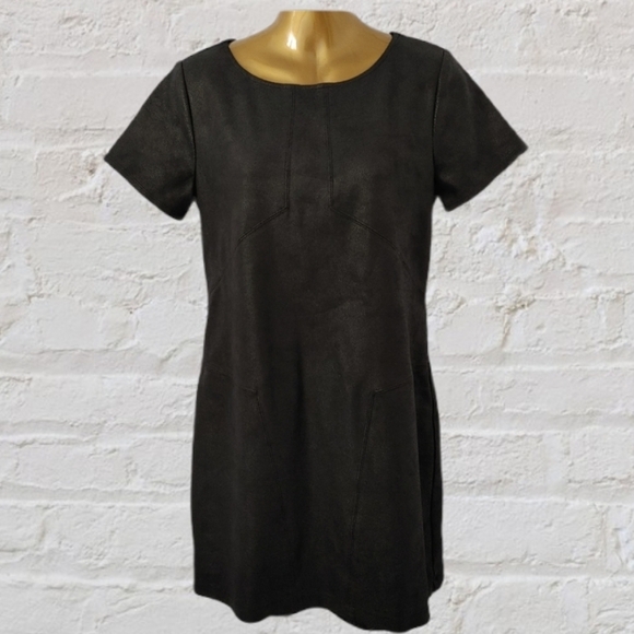 HALE Bob Leather Look Dress Size M - Picture 3 of 16